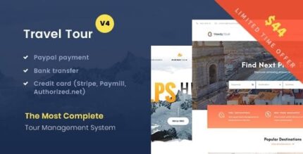 Travel Tour – Tour Booking, Travel Booking