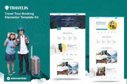Travelin – Kit de modelo Elementor para reservas de viagens