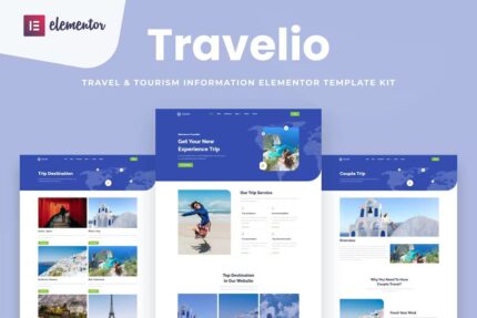 Travelio – Template Kit Elementor de Viagem e Turismo
