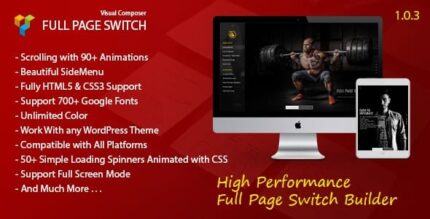 Troca de página inteira – Com menu lateral – Addon para WPBakery Page Builder
