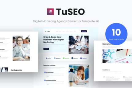 TuSEO – Template Kit Elementor da Agência de Marketing Digital