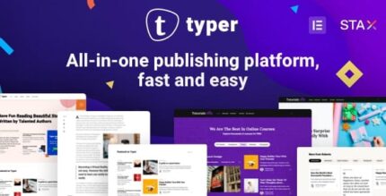 Typer – Tema incrível de publicação de blogs e vários autores
