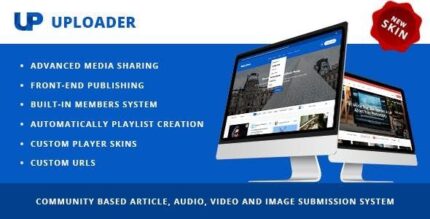 Uploader – Tema de compartilhamento de mídia avançado