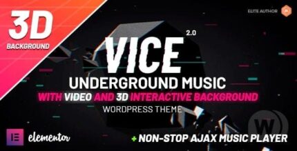 Vice: Tema do elemento musical underground para WordPress