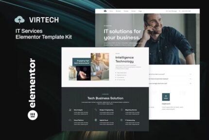 VirTech – Template Kit Elementor de serviços de TI