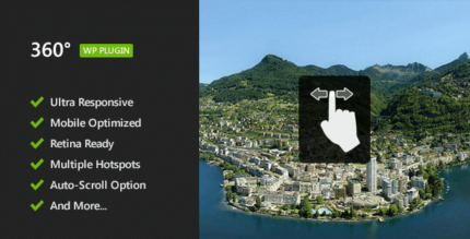 Visualizador de imagens panorâmicas planas de 360° – Plugin WordPress responsivo