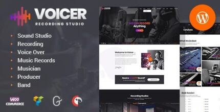 Voicer – Tema WordPress para Estúdio de Gravação e Som