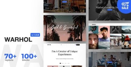 Warhol – Tema WordPress multiuso responsivo para criativos