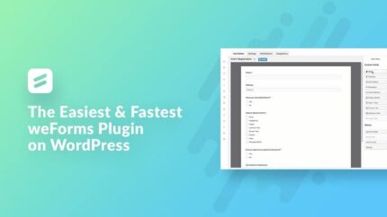 weForms – Plugin de formulário de contato mais rápido para WordPress