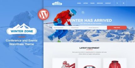 WinterZone – Tema WordPress de Esqui e Esportes de Inverno