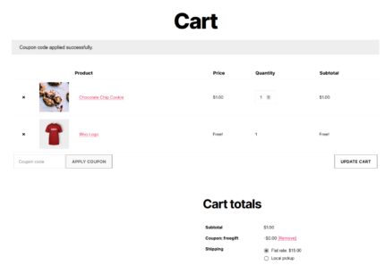 Woocommerce – Cupons de presente grátis