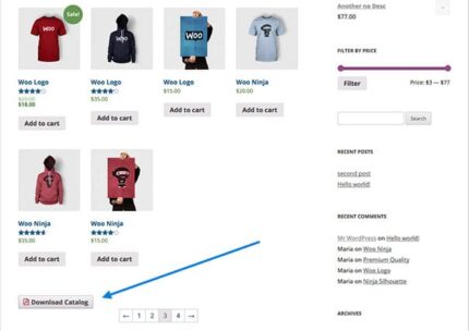 WooCommerce – download de PDF do catálogo da loja