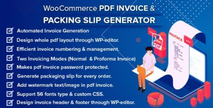 WooCommerce – Fatura em PDF WooCommerce e recibo de entrega com nota de crédito