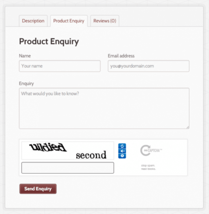 WooCommerce – Formulário de Consulta de Produto